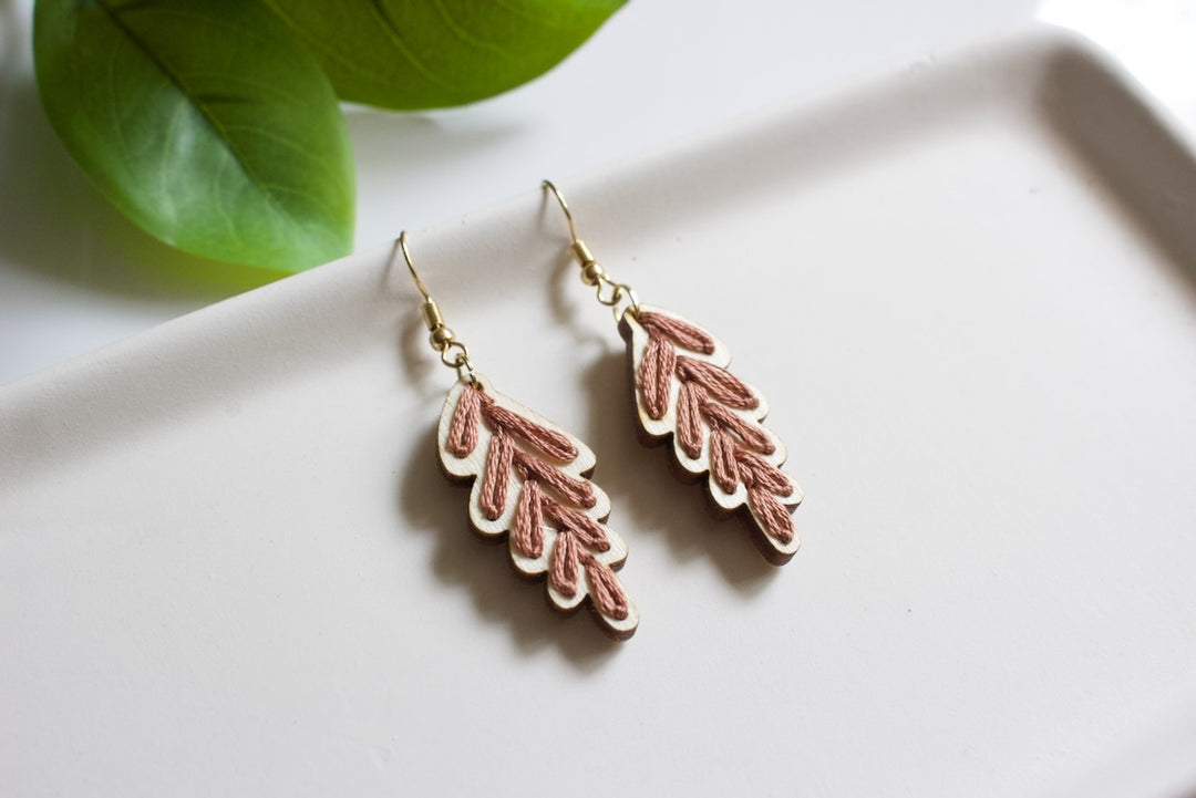 Embroidery Earring Blanks - 11 STYLES (1 Pair)