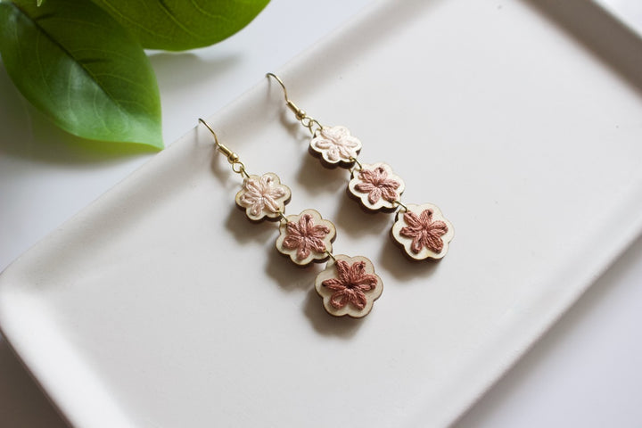 Embroidery Earring Blanks - 11 STYLES (1 Pair)